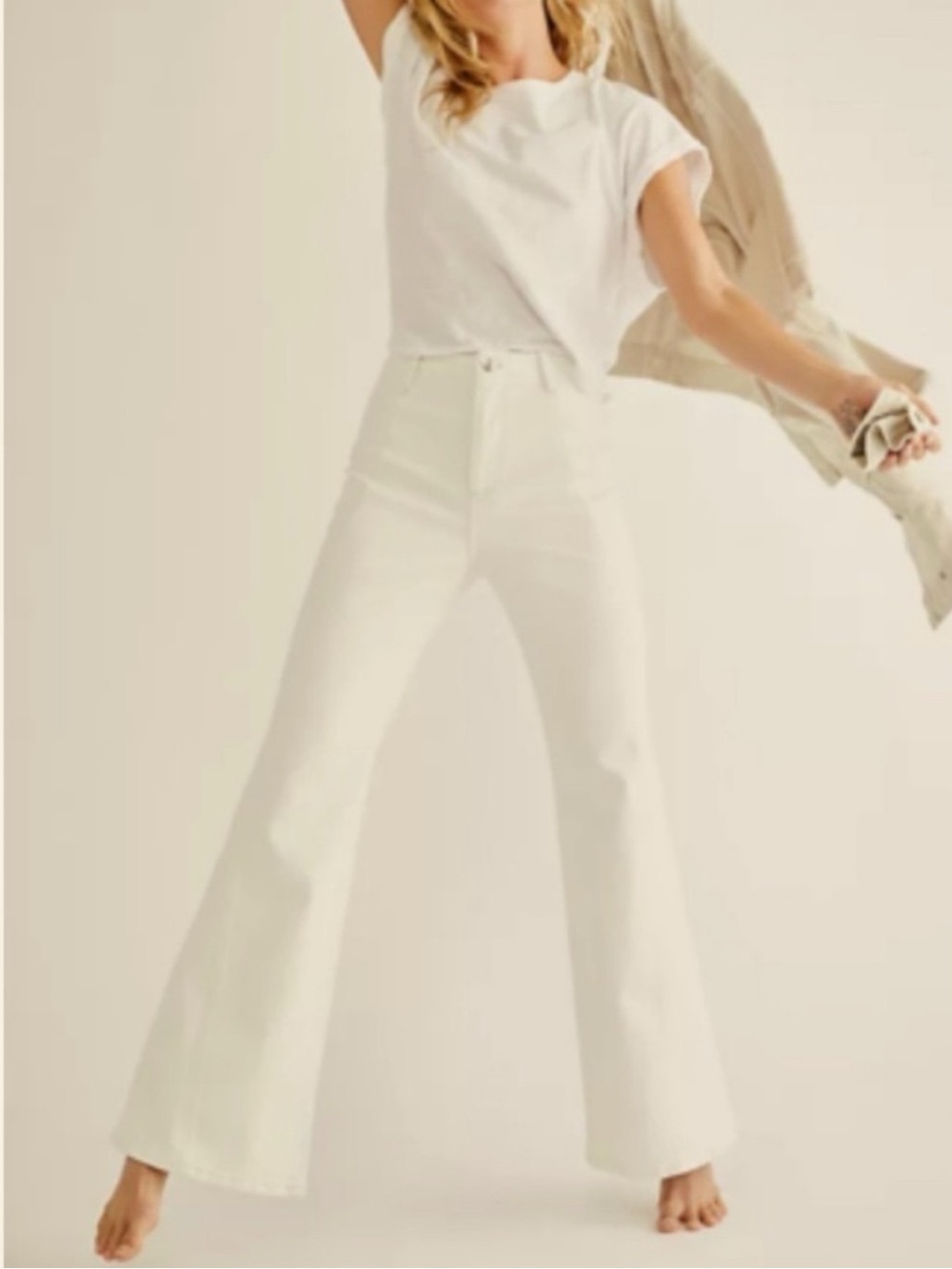 We The Free x Free People Florence Flare Jeans in Jasmine, 30x31, Never Worn!